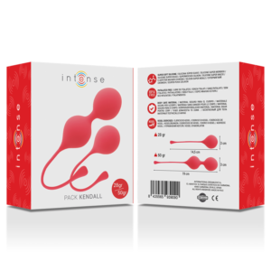 INTENSE – PACK BOLAS KEGEL KENDALL VERMELHO