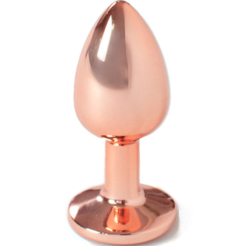 Ilhaerotica - SECRETPLAY - PLUG ANAL DE METAL OURO ROSA TAMANHO PEQUENO 7 CM