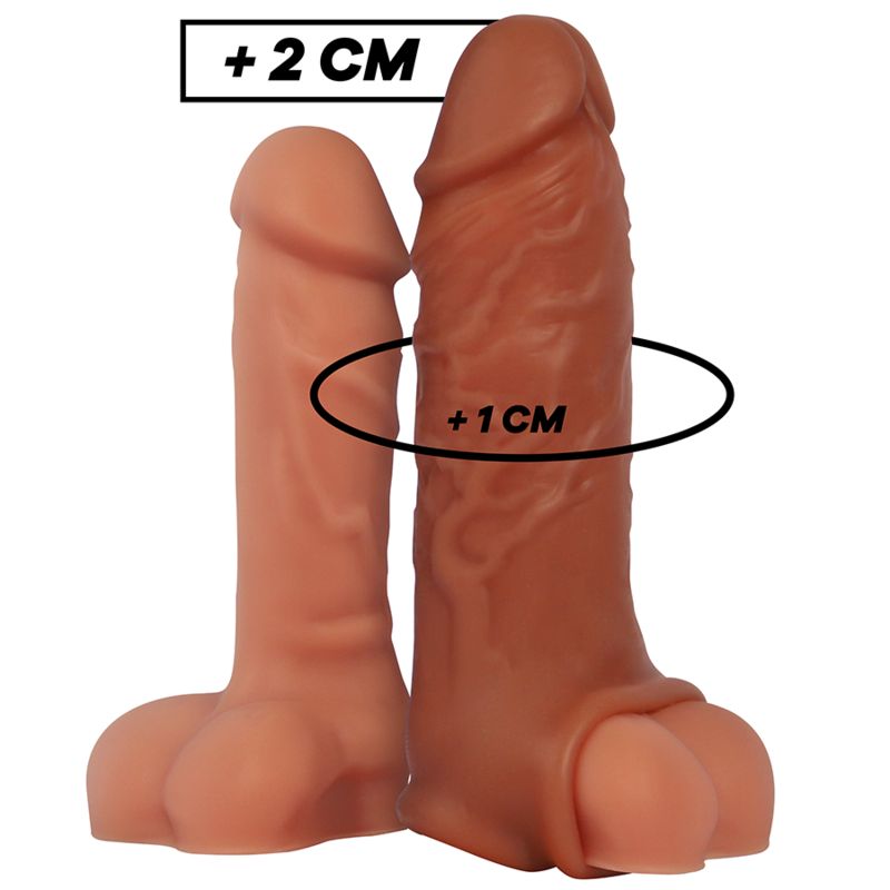 Ilhaerotica - VIRILXL - EXTENSÃO DE PÊNIS DE SILICONE LÍQUIDO V9 MARROM