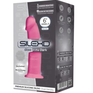 SILEXD – MODELO 2 PÊNIS REALISTA PREMIUM SILEXPAN SILICONE FLUORESCENTE ROSA 15 CM