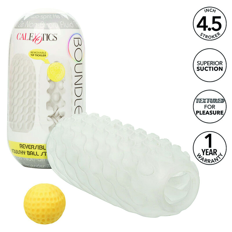 Ilhaerotica - CALEXOTICS - BOUNDLESS REVERSÍVEL SQUISHY BALL STROKE CINZA
