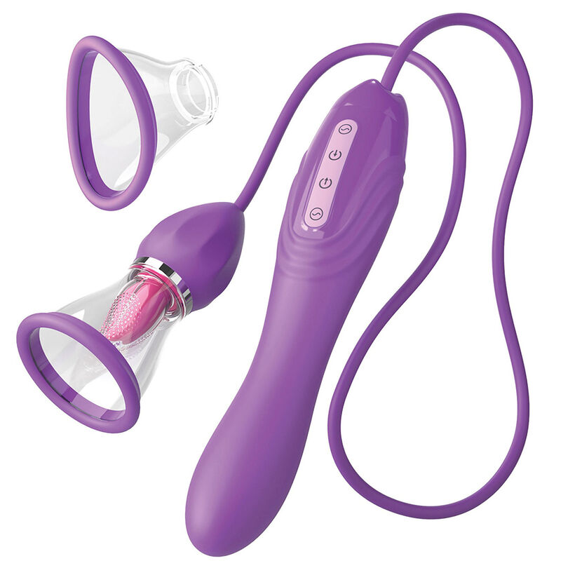 Ilhaerotica - FANTASY FOR HER - MANGUEIRA DE SUCÇÃO MAX PLEASURE COM LÍNGUA ESTIMULANTE ROXA
