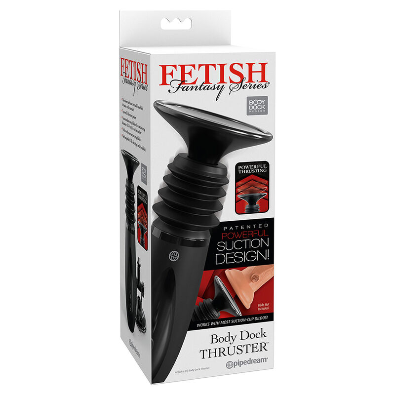Ilhaerotica - FETISH FANTASY SERIES - BODY DOCK THRUSTER DILDO CLAMP COM 7 MODOS DE EMPURRAR PRETO