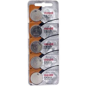 MAXELL – BATERIA DE LÍTIO BOTÃO CR2025 3V BLISTER*5