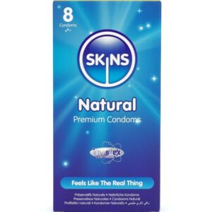 SKINS – PRESERVATIVOS NATURAIS PREMIUM PACOTE 8