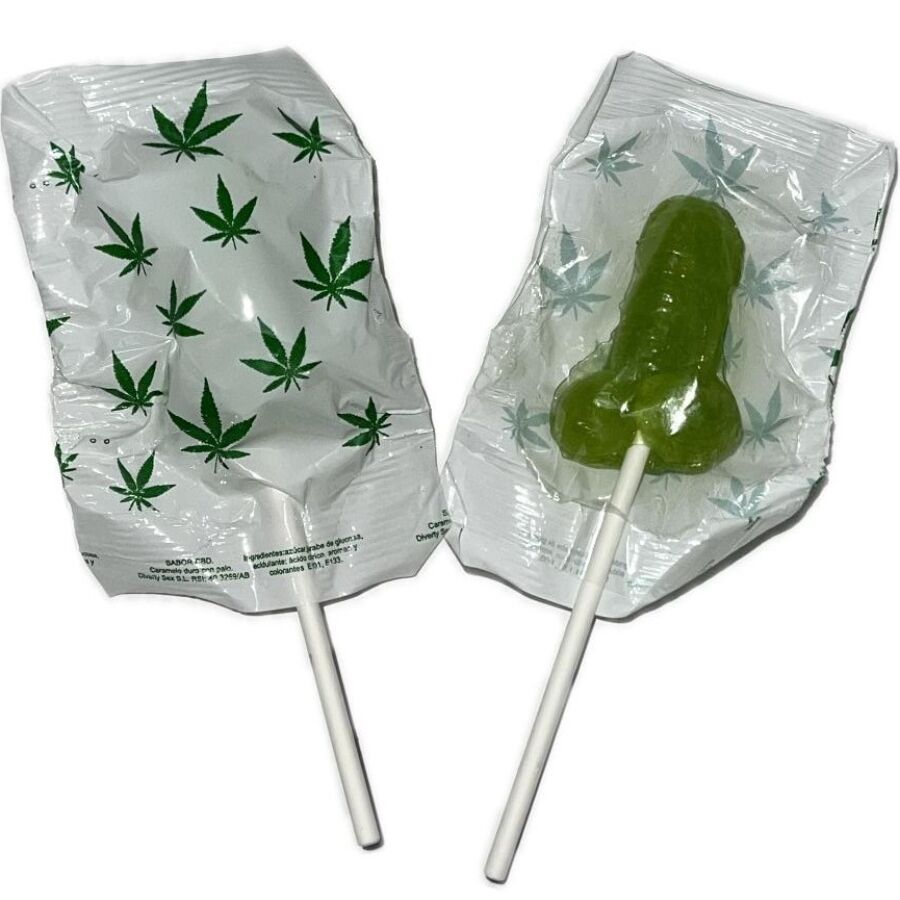 Ilhaerotica - DIABLO GOLOSO - 1 PÊNIS PIRULITO CANNABIS AROMA