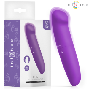 INTENSE – VIBRADOR PHIL G-SPOT ROXO 13 CM