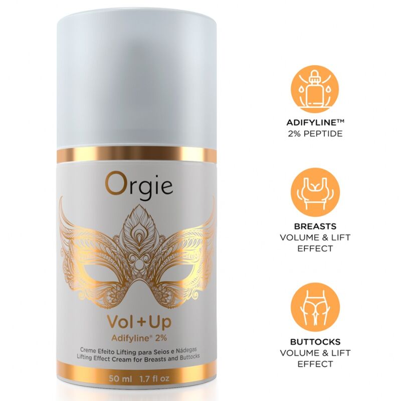 Ilhaerotica - ORGIE - CREME COM EFEITO LIFTING VOL+UP PARA SEIOS E GLÚTEOS 50 ML