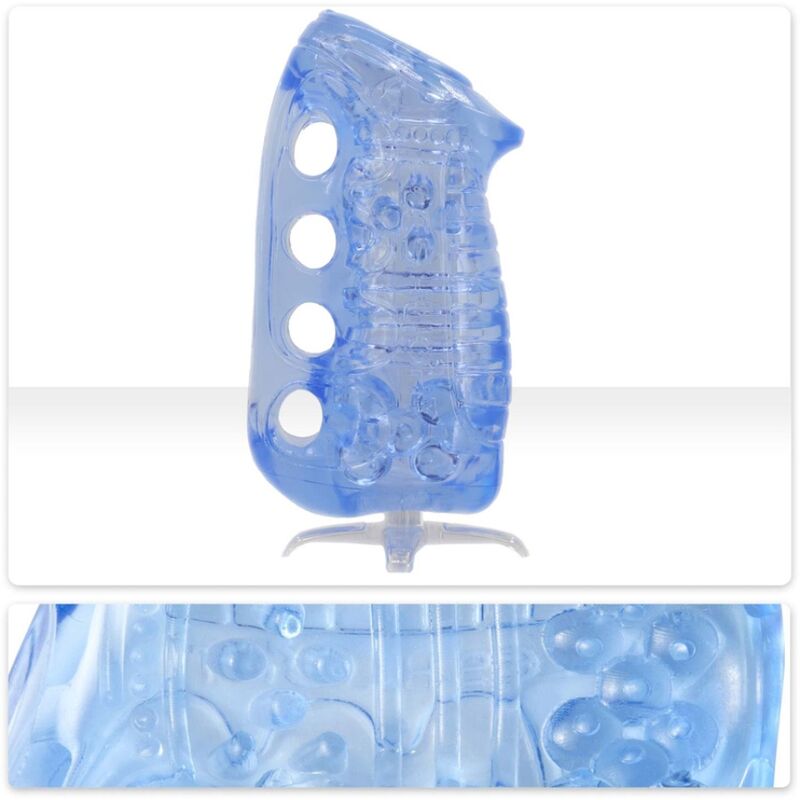 Ilhaerotica - FLESHLIGHT – FLESHSKINS GRIP BLUE ICE MASTURBADOR MANUAL MASCULINO AZUL