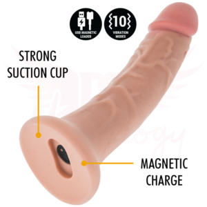 MYTHOLOGY – ASHER ORIGINAL DILDO M – VIBRADOR + CONTROLE REMOTO COM TECNOLOGIA SEM FIO WATCHME