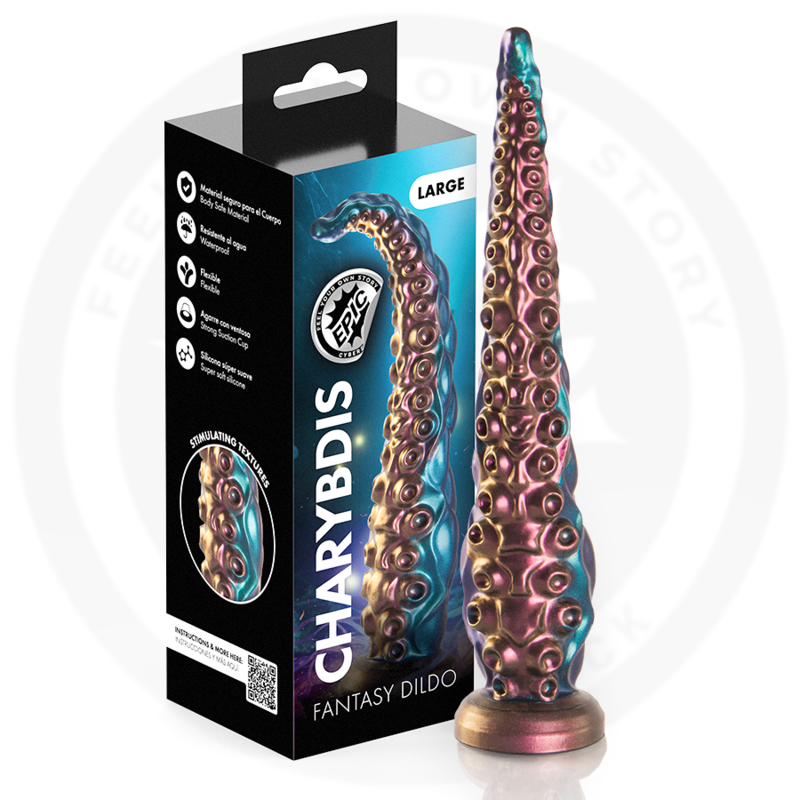 Ilhaerotica - EPIC - DILDO DE TENTÁCULOS DE CARÍBIS TAMANHO GRANDE
