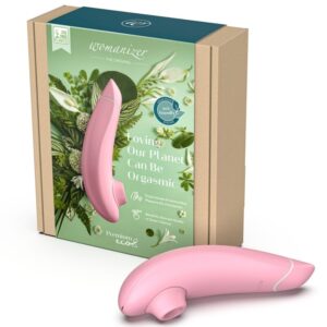 WOMANIZER – ESTIMULADOR CLITORIANO PREMIUM ECO DE SUCÇÃO COM 12 NÍVEIS DE INTENSIDADE ROSA