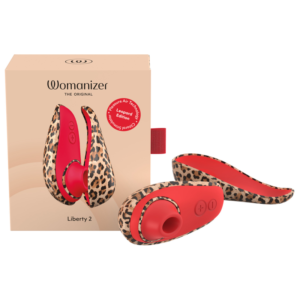 WOMANIZER – LIBERTY 2 – ESTIMULADOR CLITORIANO POR SUCÇÃO, 8 NÍVEIS DE INTENSIDADE, ESTAMPA DE LEOPARDO