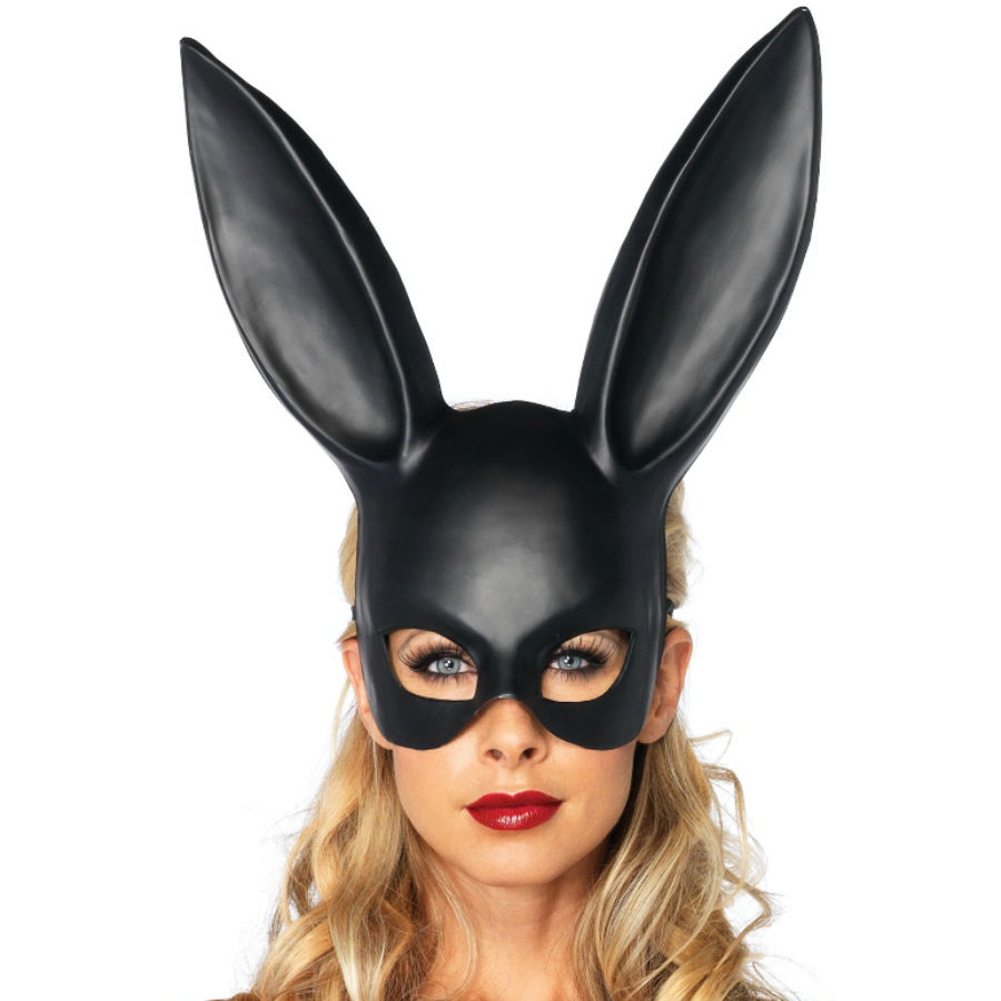 Ilhaerotica - LEG AVENUE - MSCARA DE COELHO MASQUERADE PRETA