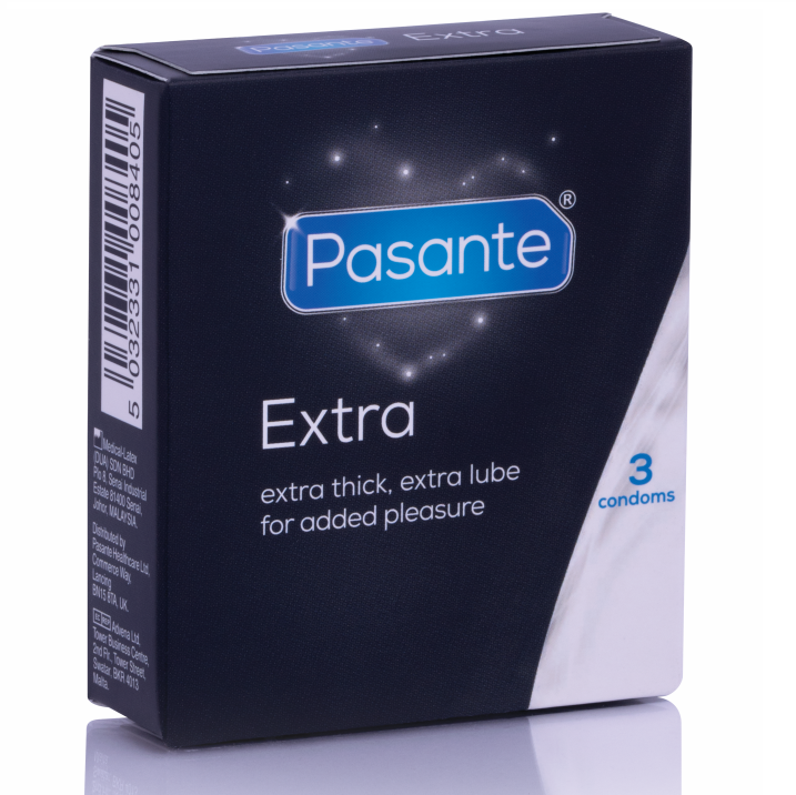 Ilhaerotica - PASANTE - PRESERVATIVO EXTRA EXTRA GROSSO DE 3 UNIDADES