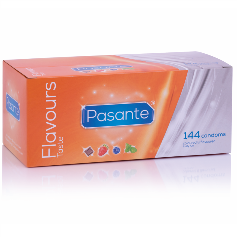 Ilhaerotica - PASANTE - DE SABORES DE PRESERVATIVOS 144 UNIDADES